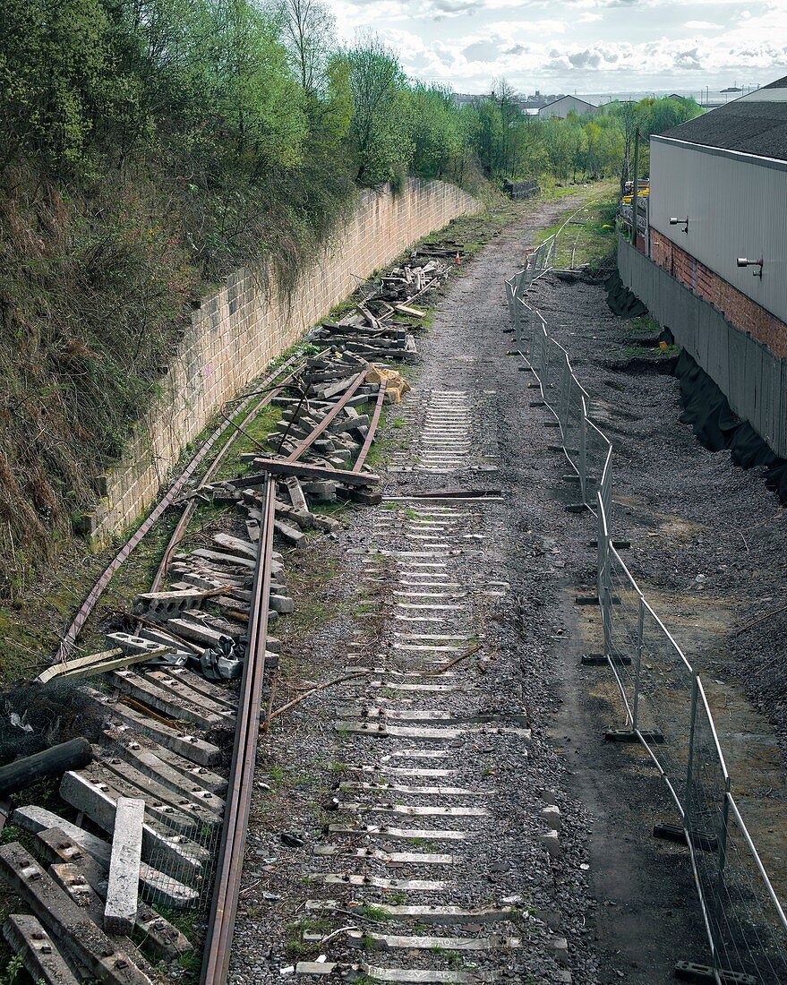 Disused railway line.