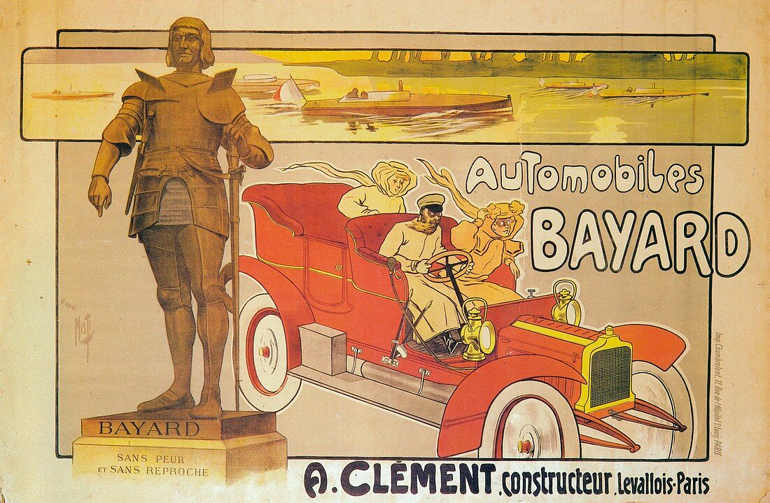 Advertisement for Clement-Bayard cars, c1905