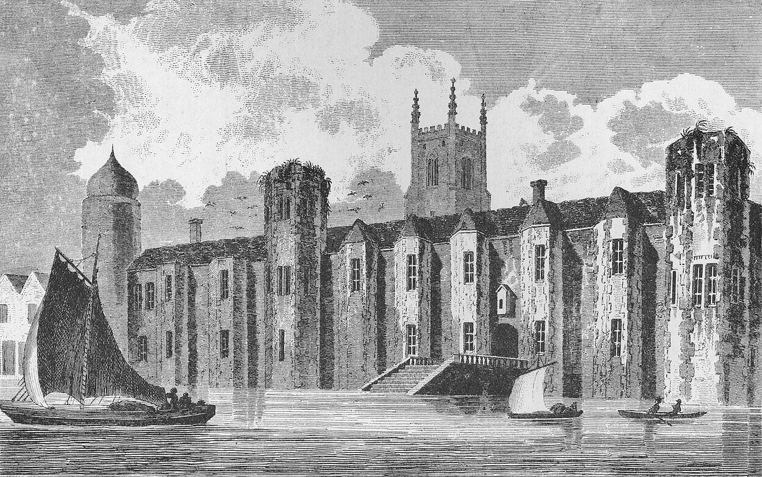 South front of Baynard's Castle, London, in about 1640