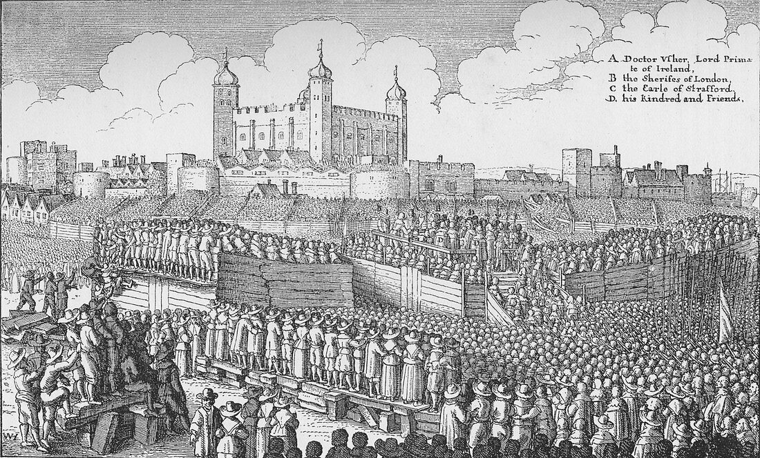 Execution of the Earl of Strafford, Tower Hill, London, 1641