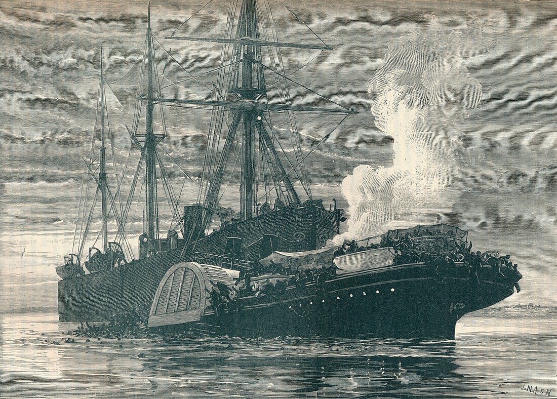 Collision of the 'Bywell Castle' and 'Princess Alice', 1878
