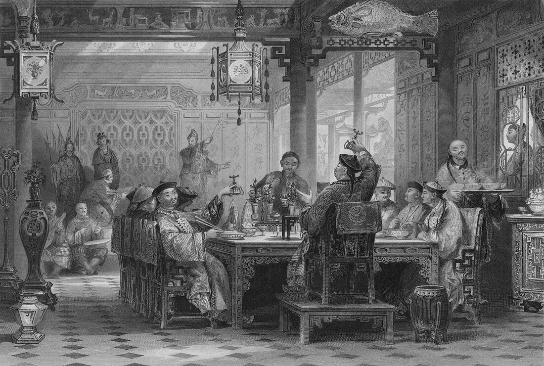 Dinner Party at a Mandarins House, 1843