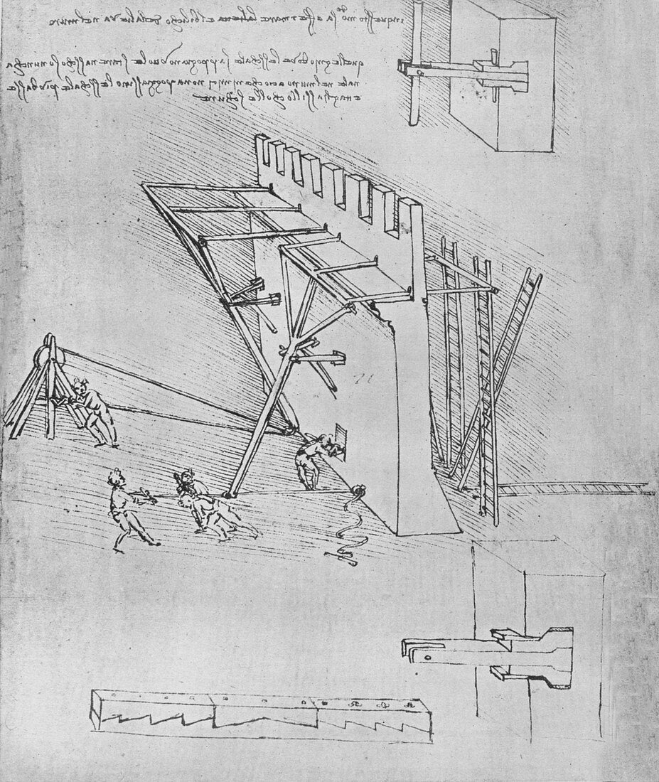 Device for Repelling Scaling Ladders, c1480 (1945)