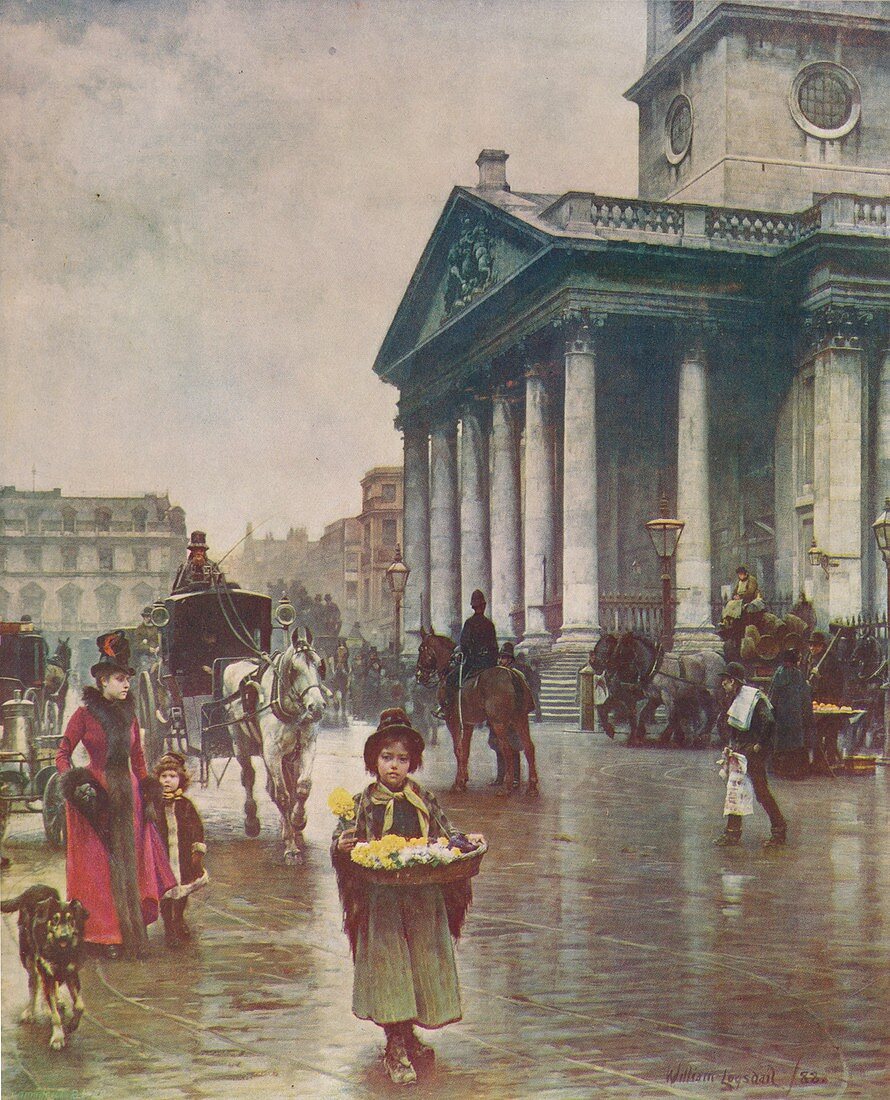 St Martins-in-the-Fields, 1888, (c1915)