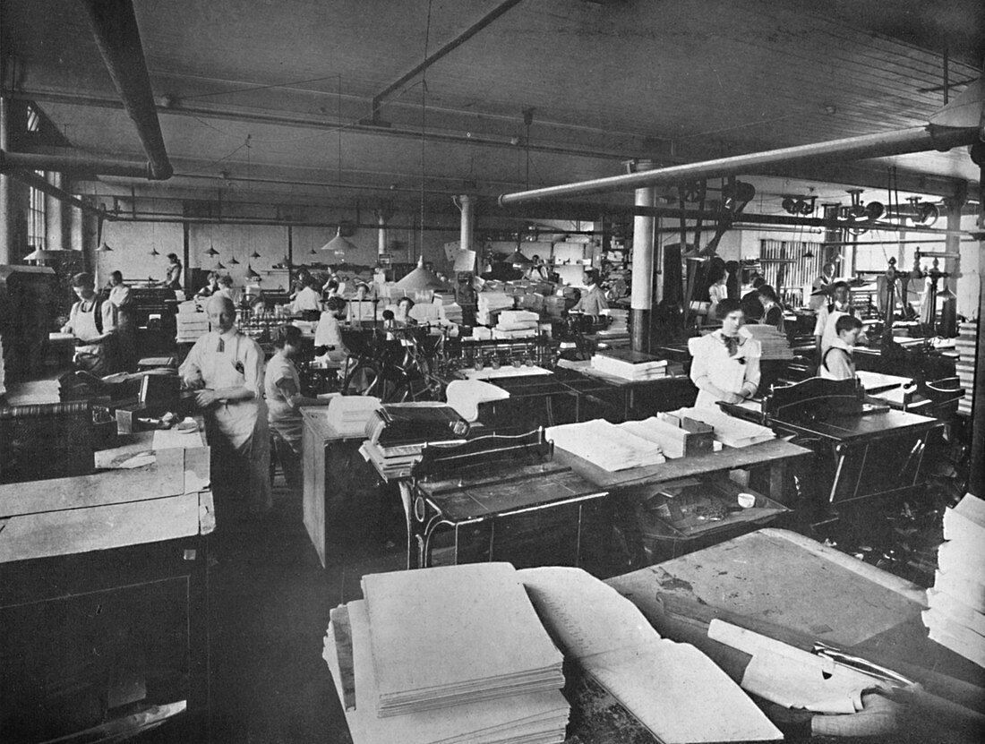 View of Forwarding and Binding Room, 1919
