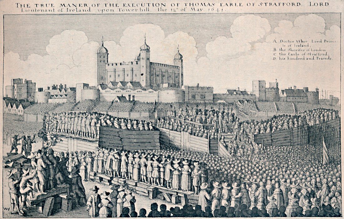 Execution of the Earl of Strafford, c1641, (1903)