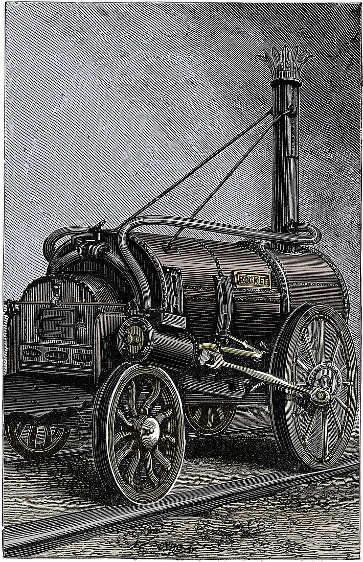 George Stephenson's locomotive 'Rocket', 1829 (1892)