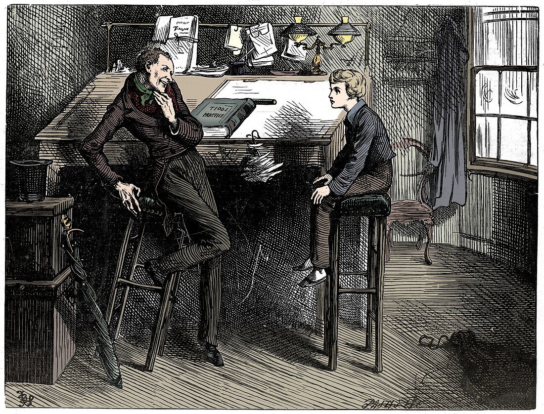 David Copperfield and Uriah Heep, 1912