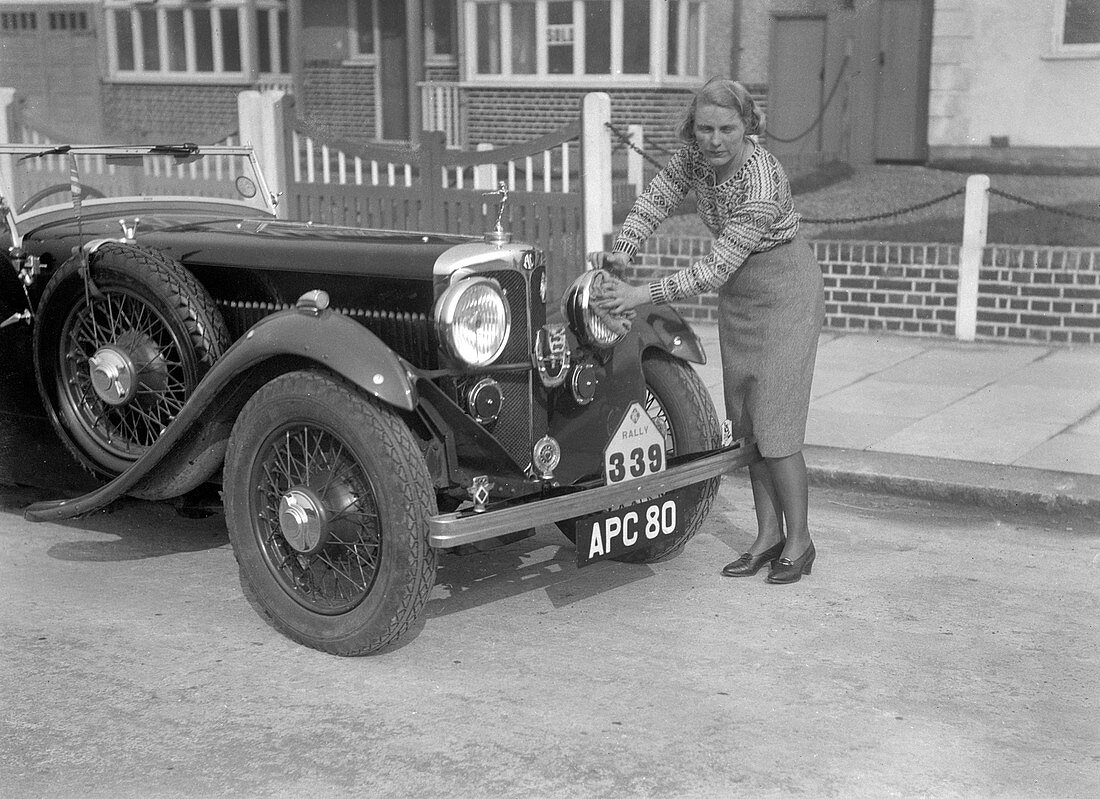 Kitty Brunell, winner, RAC Rally, March 1933