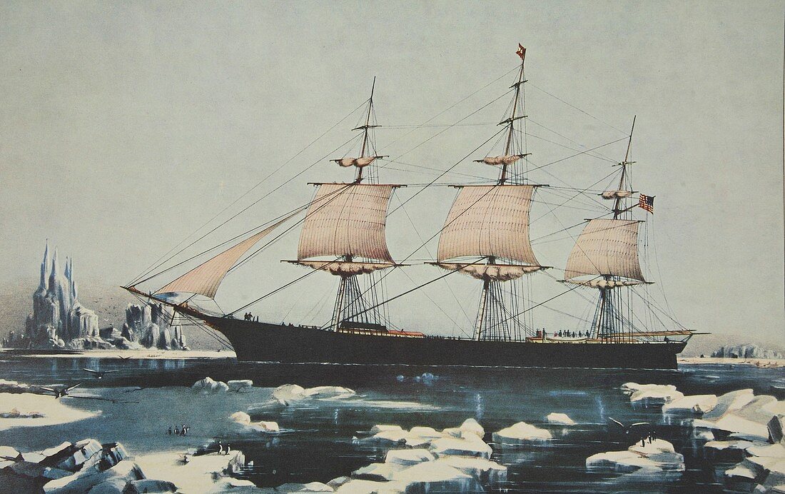Red Jacket In the Ice off Cape Horn, 1854
