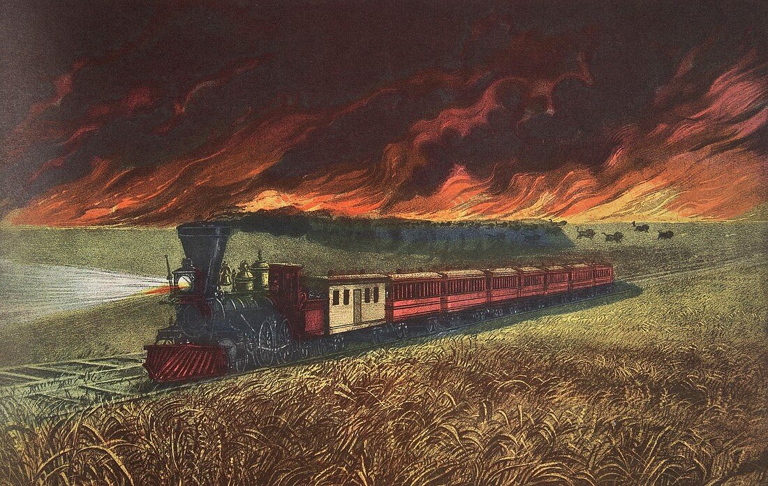 Prairie Fires of the Great West, 1871
