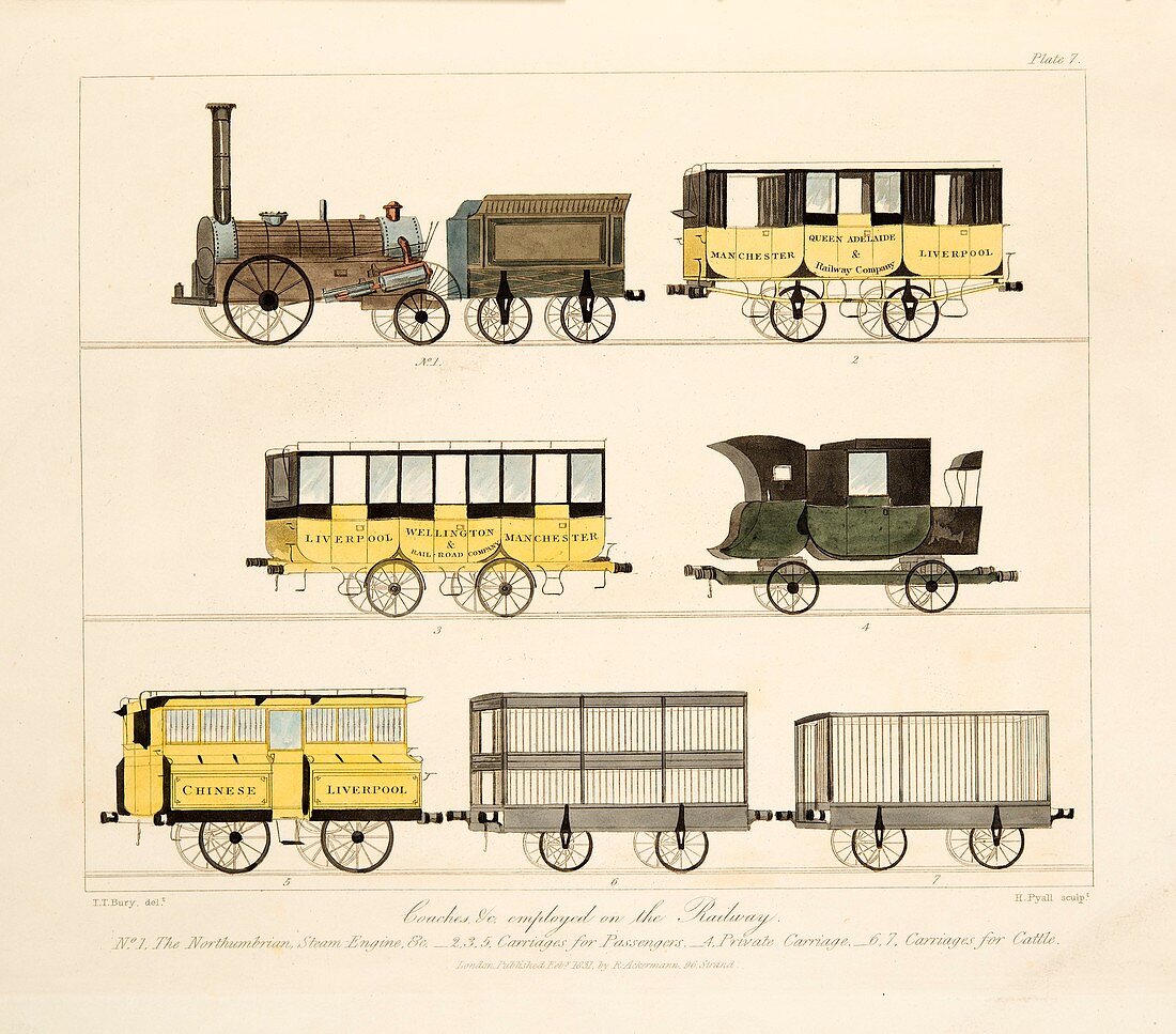 Coaches Employed on the Railway, 1831
