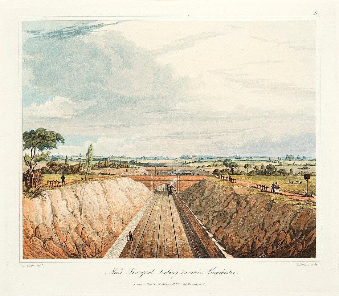 Near Liverpool, looking Towards Manchester, 1831