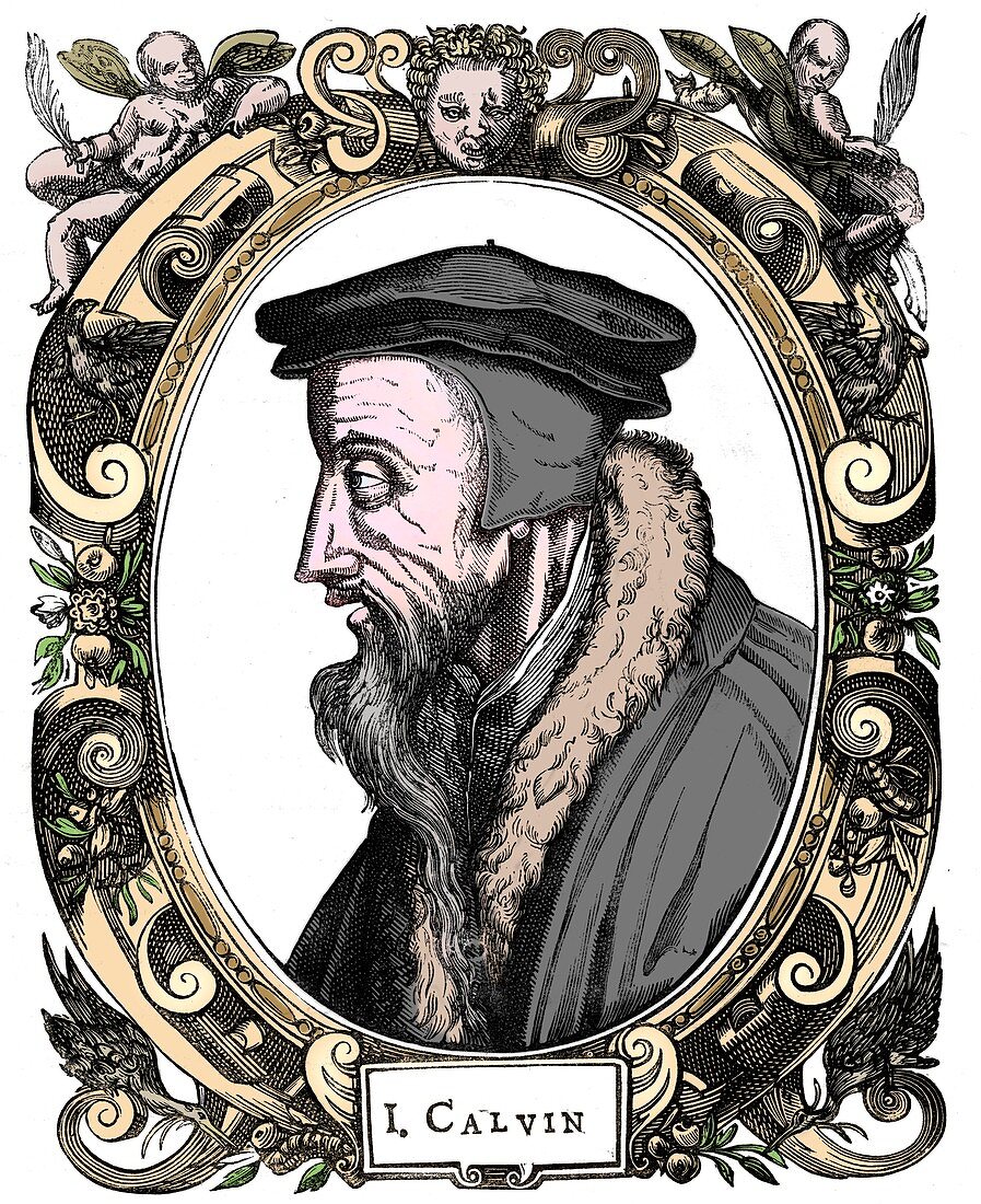Jean Calvin, French theologian, 1581