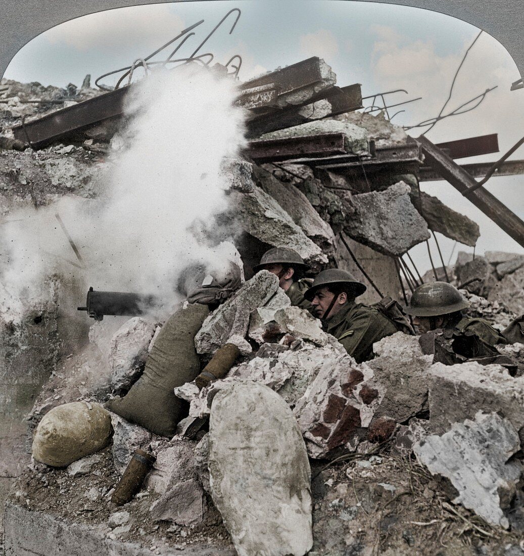 Machine gun nest, Poelcappelle, Belgium, World War I