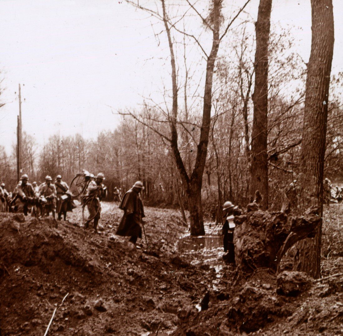 Advance on the Ailette, northern France, c1918