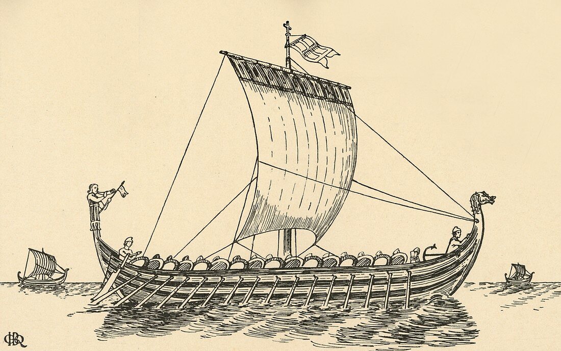 The Norman Ship (based on the Bayeux Tapestry), (1931)