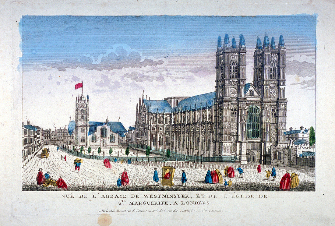 Westminster Abbey and St Margaret's Church, London, c1755