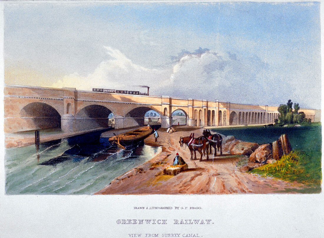 Greenwich Railway, Deptford, London, 1836