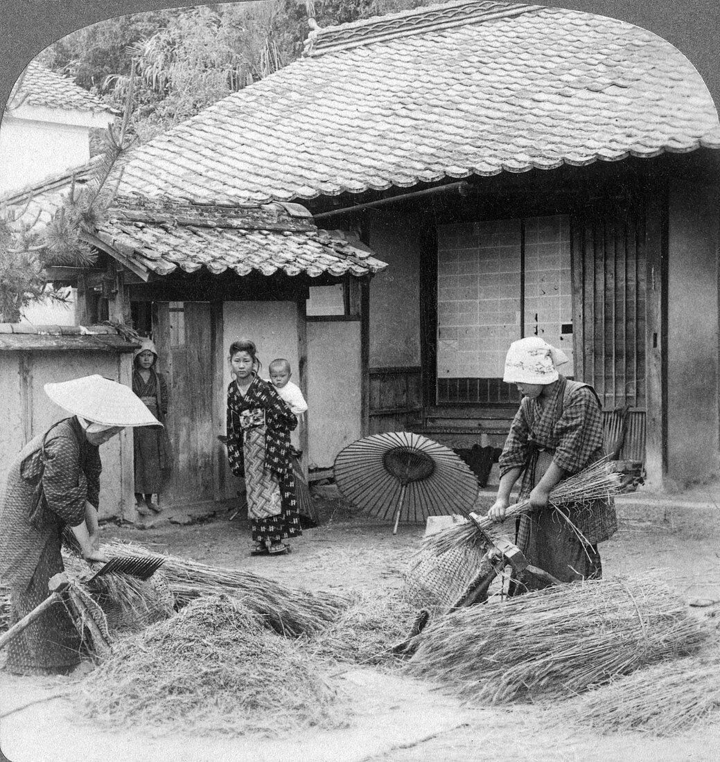 Farmers wives at work, Iwakuni, Japan, 1904