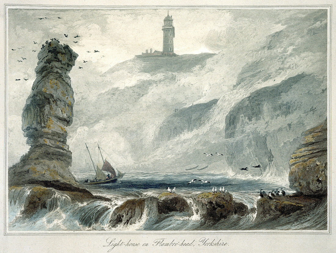 Lighthouse on Flamborough Head, Yorkshire, 1822
