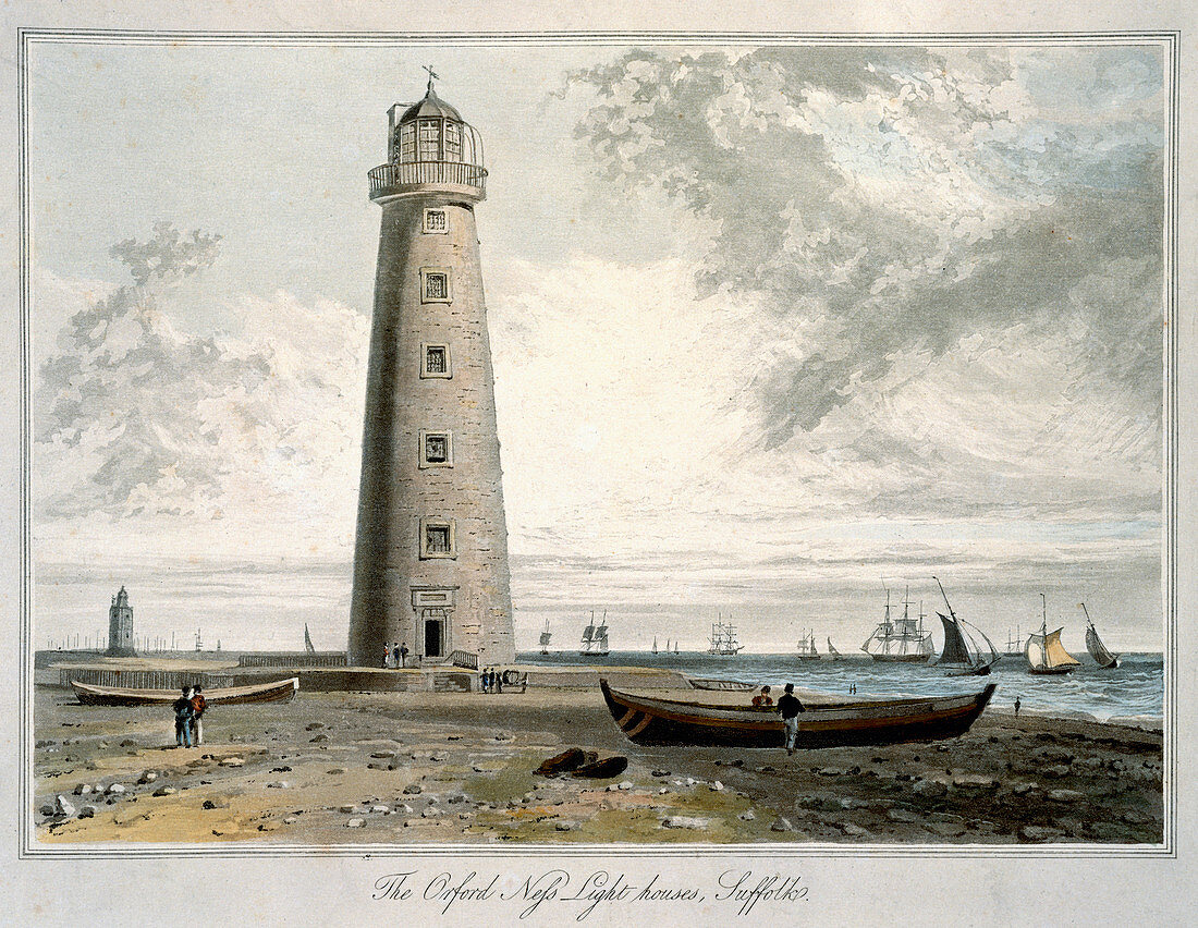 The Orford Ness Lighthouses, Suffolk, 1822