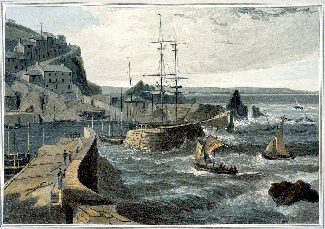 Mevagissey, Cornwall, 1825