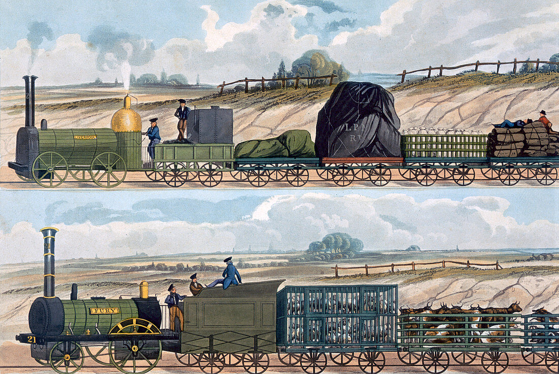 Trains on the Liverpool and Manchester Railway, 1832-1833