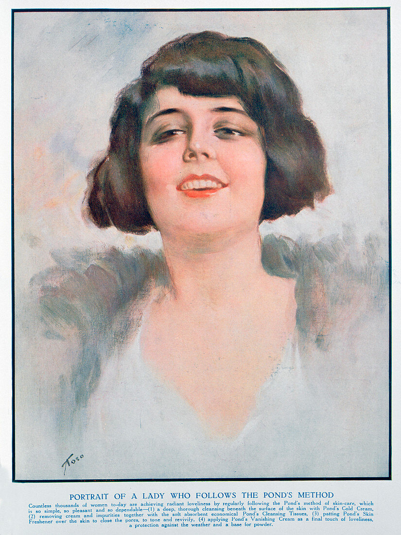 Pond's Cream advert, 1928