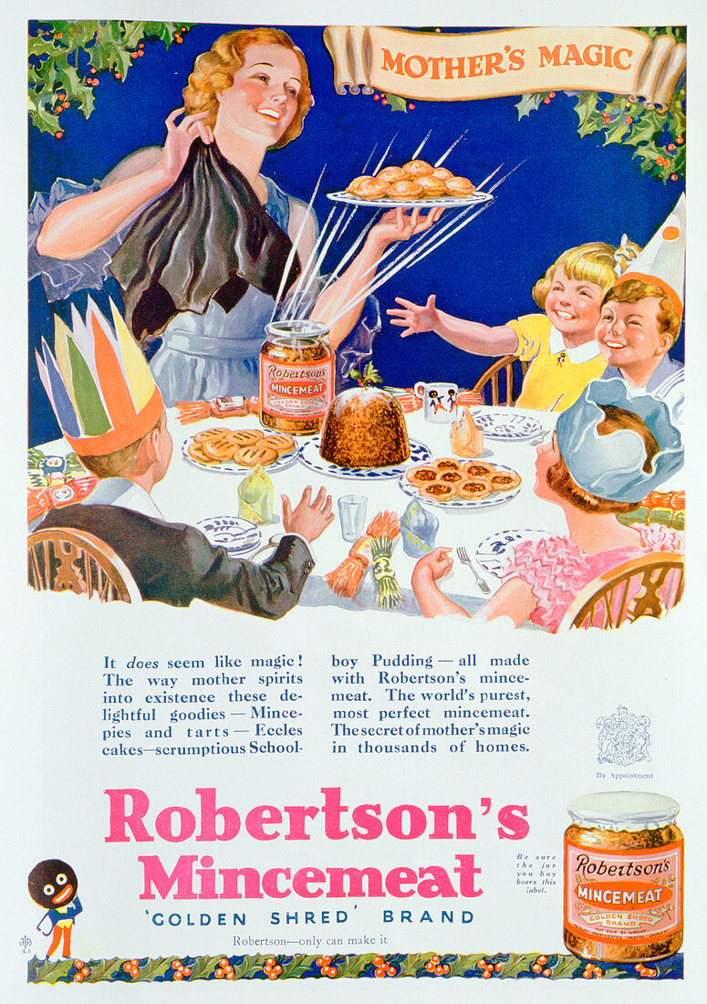 Advert for Robertson's Mincemeat, 1933