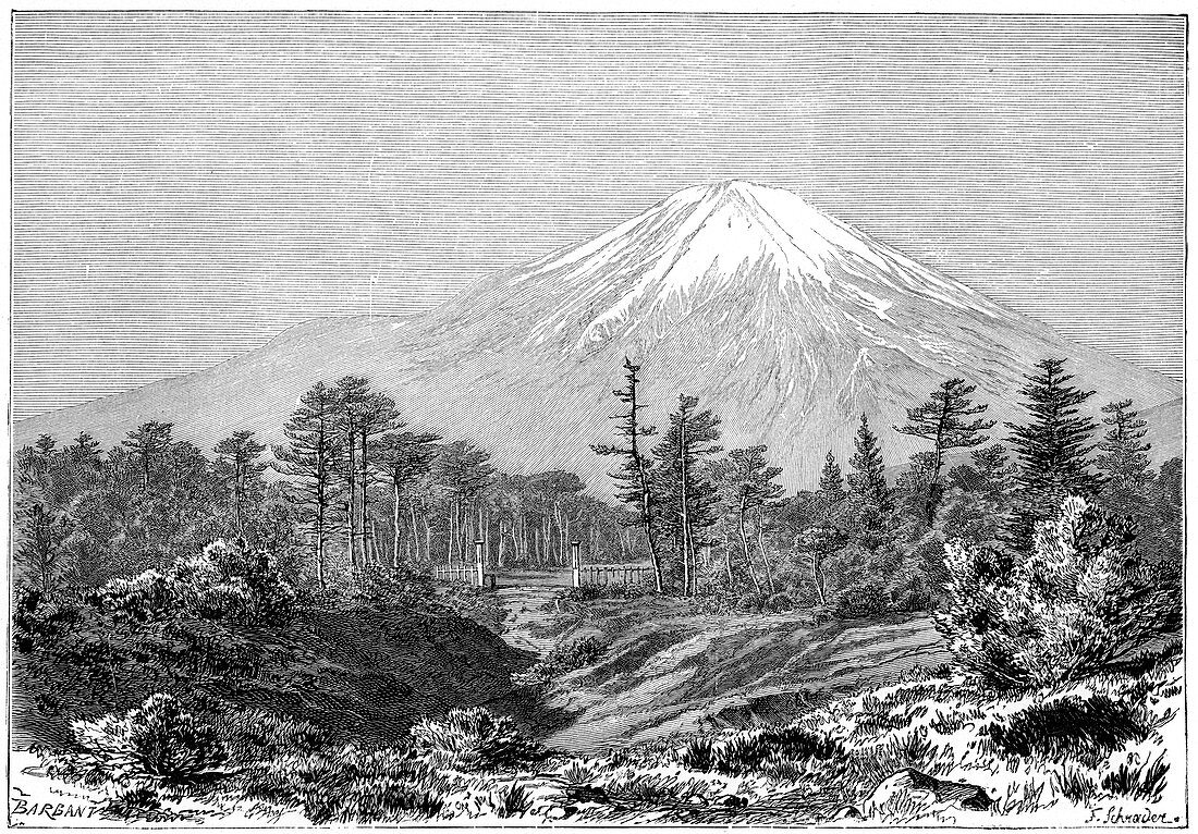Mount Fuji, Japan, 1895