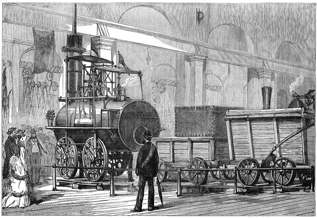 'Locomotion' the first steam locomotive, 19th century