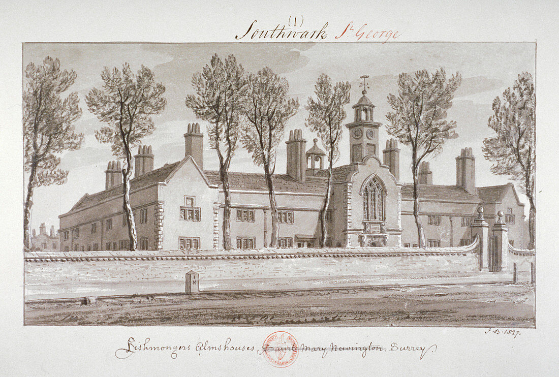 St Peter's Hospital, Southwark, London, 1827