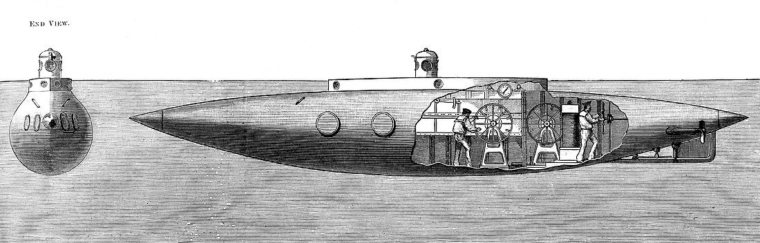 Submarine Boat Nautilus, 1887