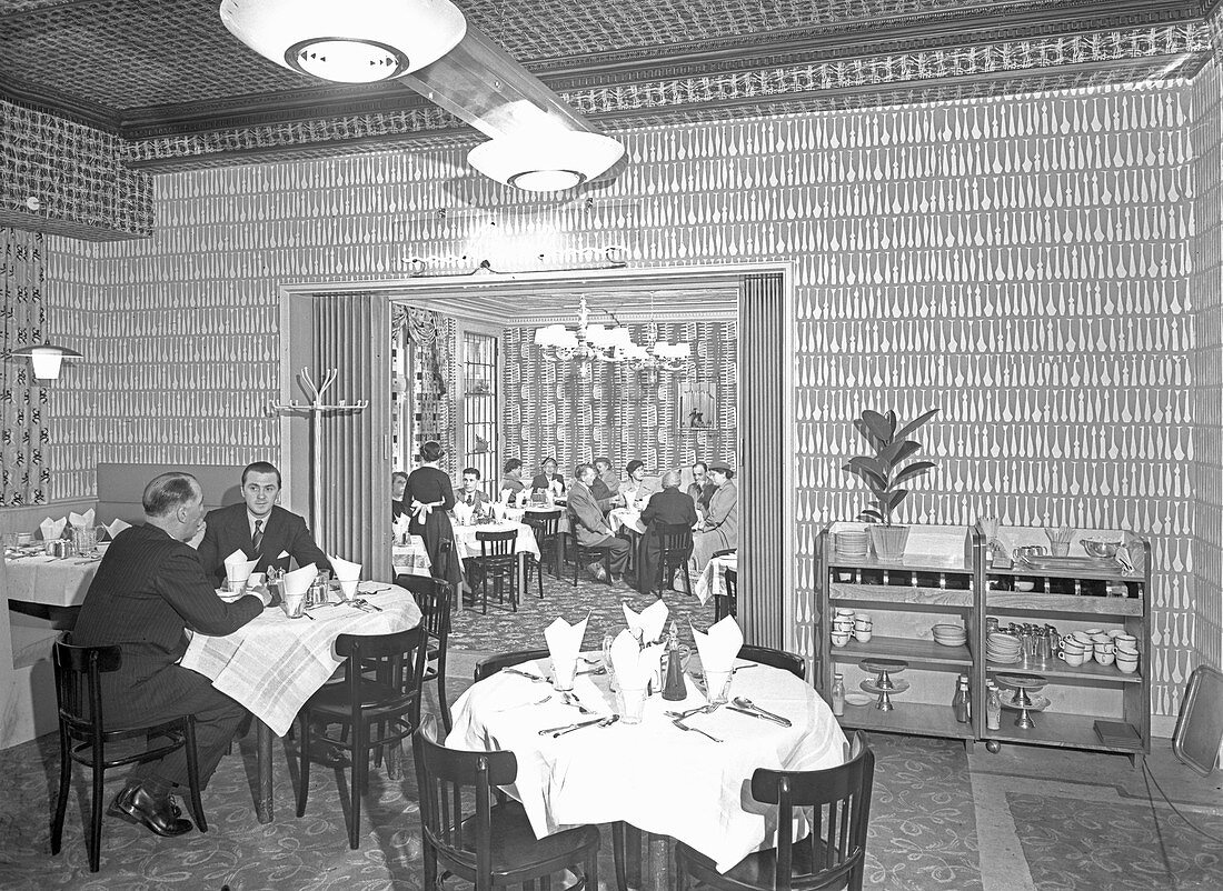 Arcadian Restaurant, Barnsley Co-op, South Yorkshire, 1956
