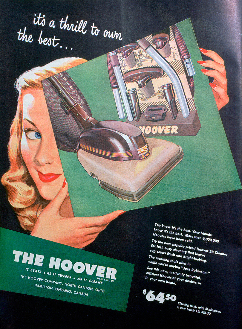 Hoover advert, 1946
