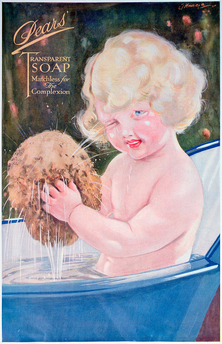 Pears soap advert, 1920