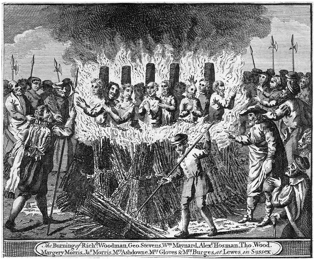 The Burning of Richard Woodman, at Lewes in Sussex