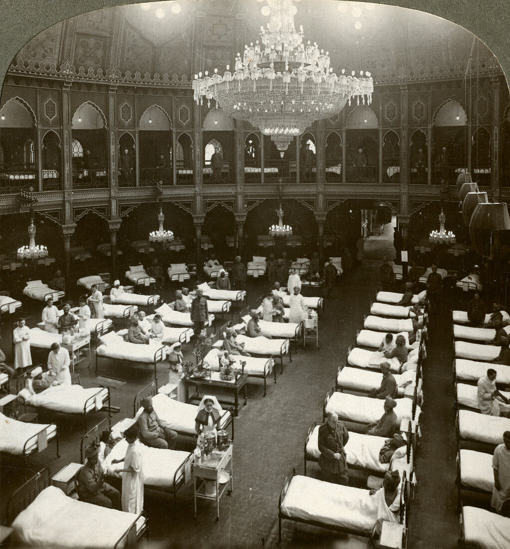 Commodious hospital at Brighton, Sussex, World War I