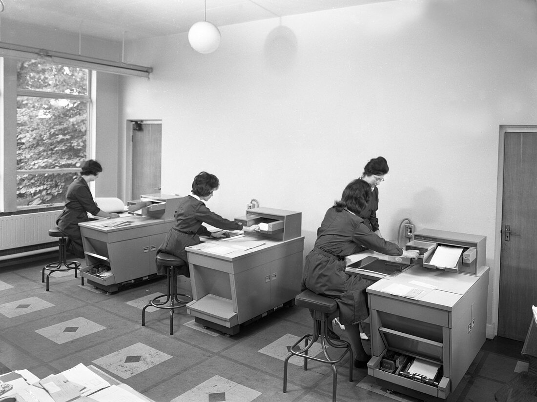 Rank Xerox copiers at British Steel, 1962