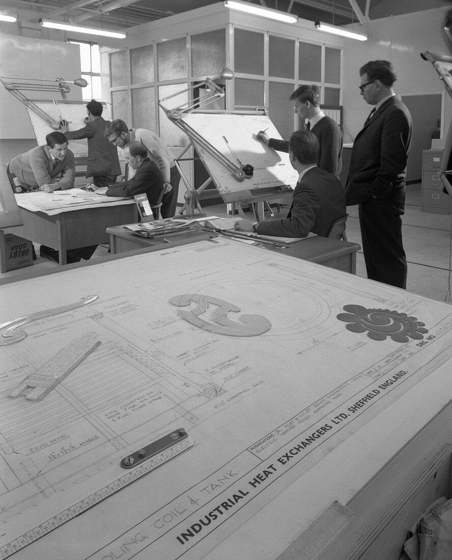 Drawing office scene, 1964