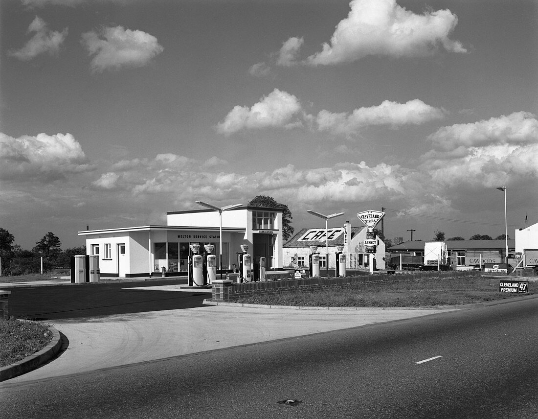 Cleveland Petrol Station, Marr, South Yorkshire, 1963