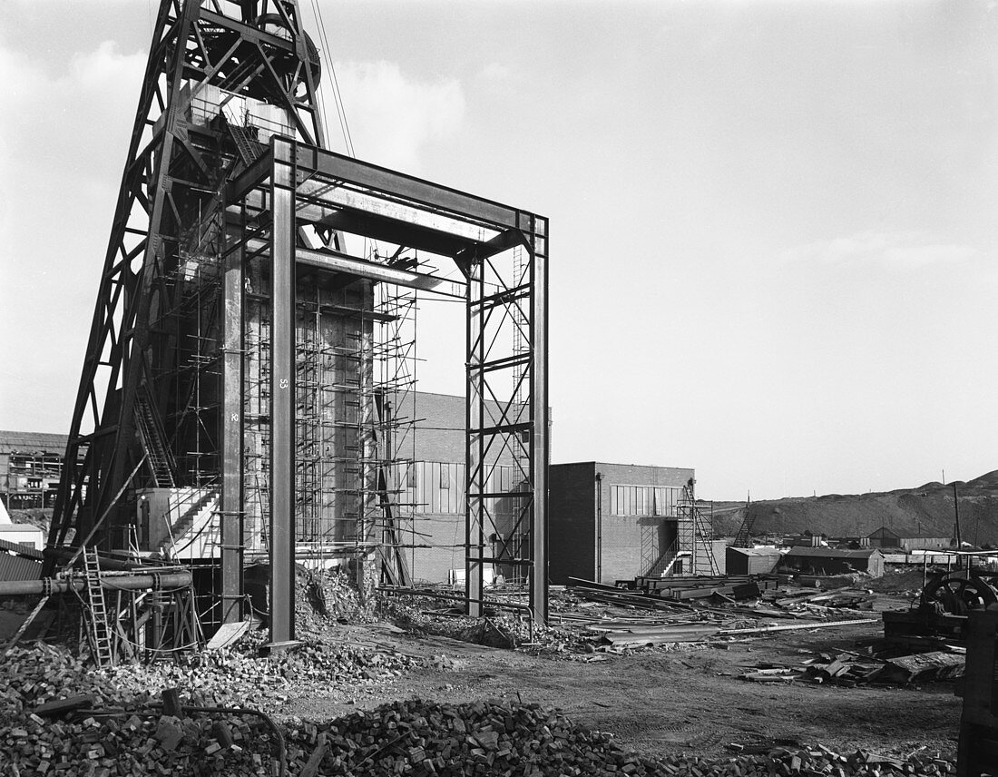 The main fan drift at Rossington Colliery, Yorkshire, 1966