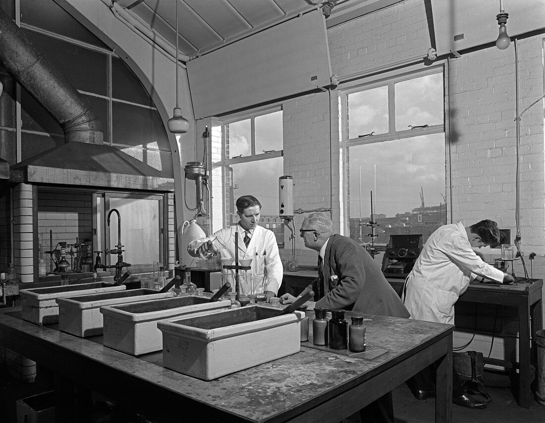 Laboratory, Edgar Allen Steel foundry, 1962