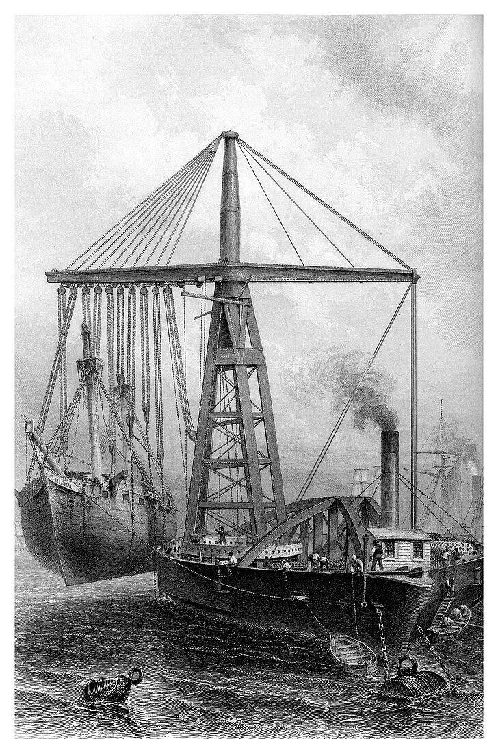 Steam Derrick, 1866