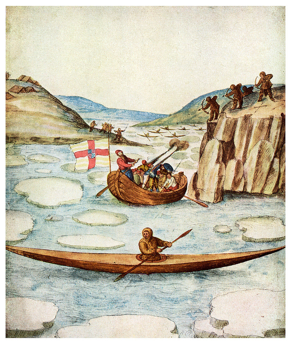 Eskimo kayak, 1590