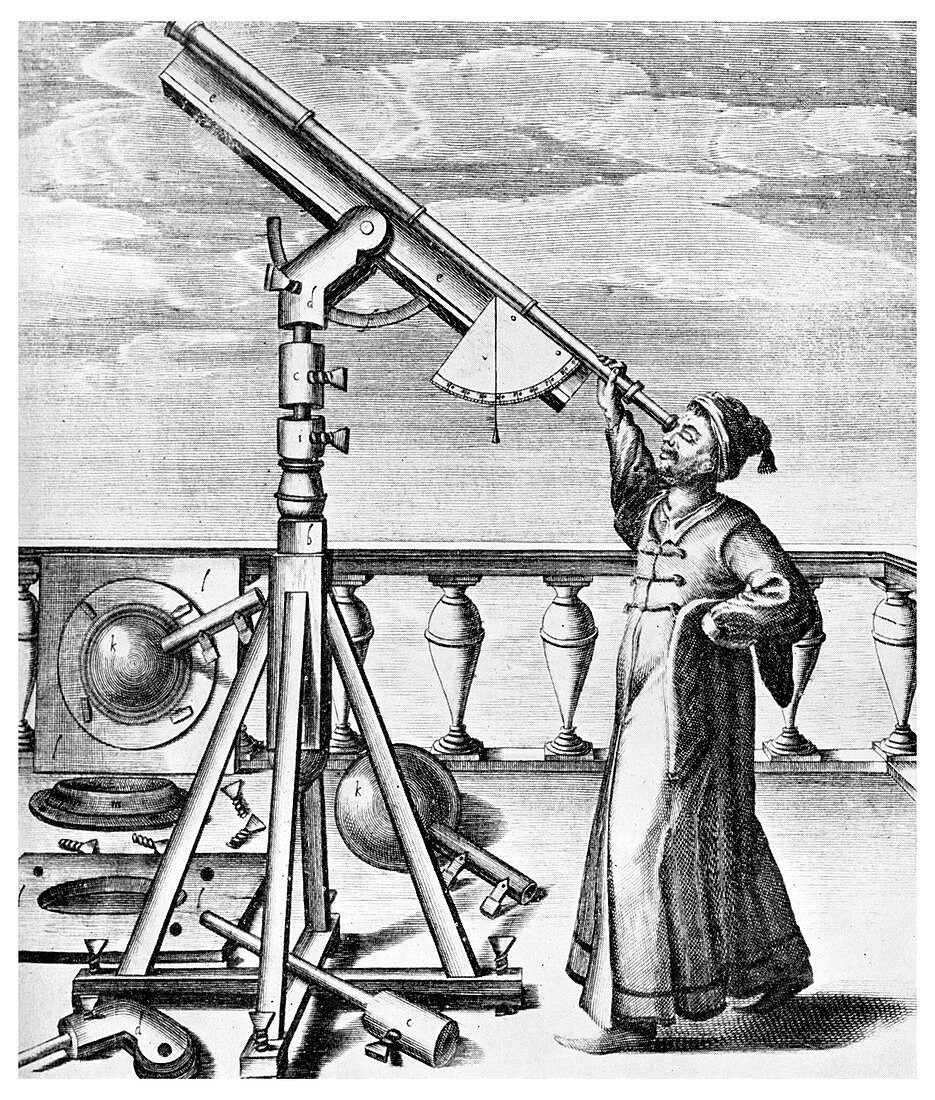 Telescope from Selenographia, 1647