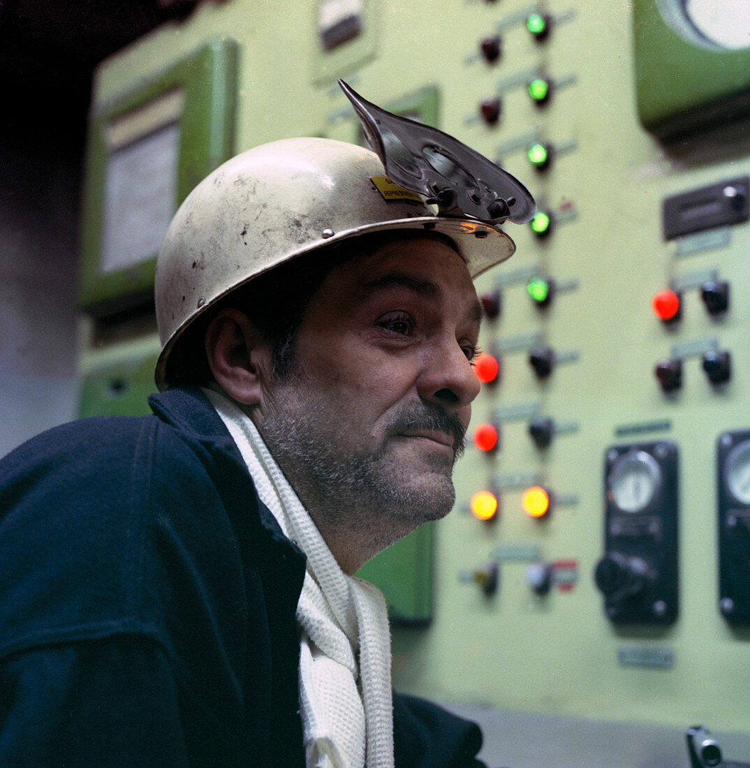 Steelworks safety representative, Newton Chambers, 1971