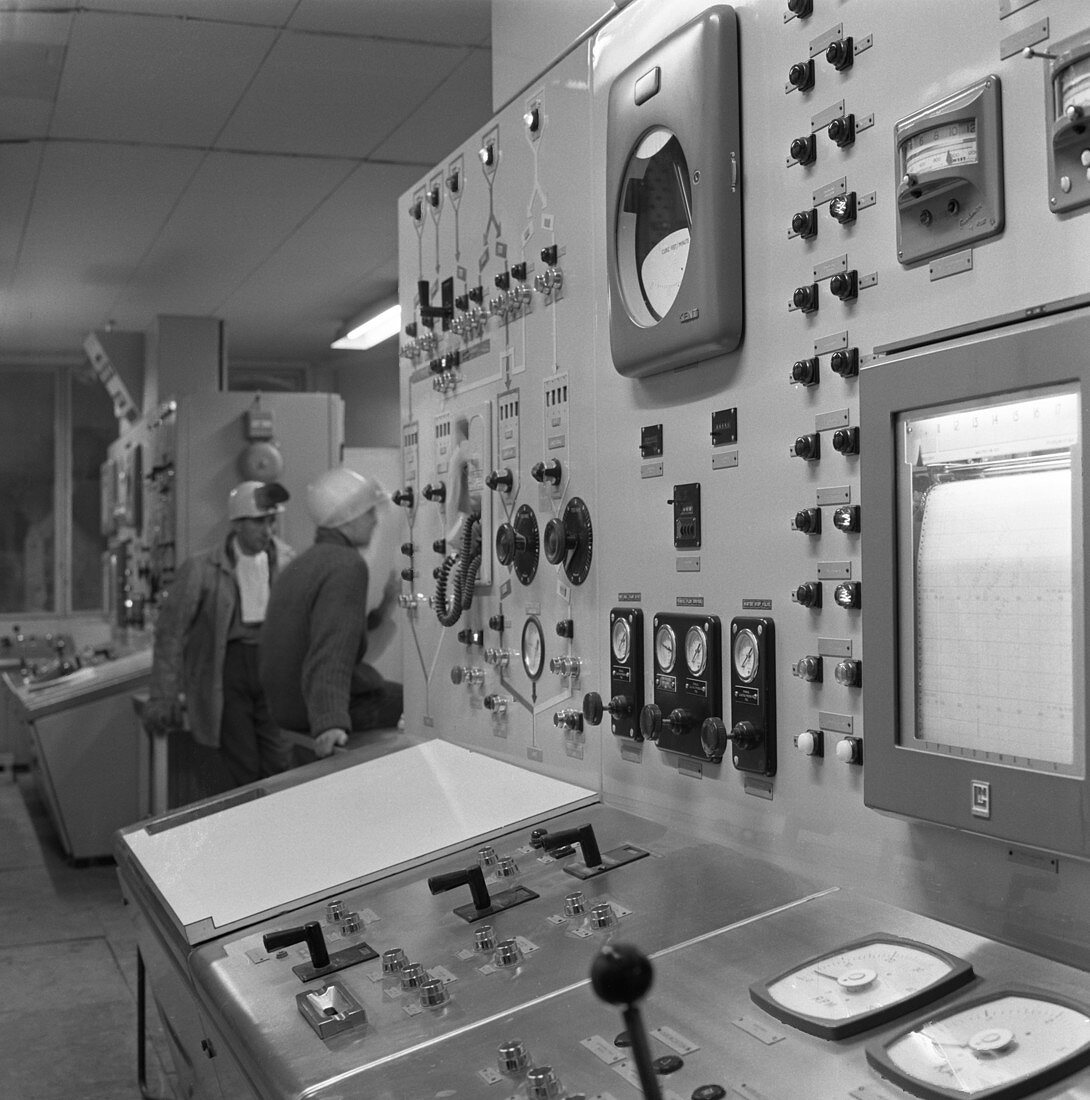 Oxygen control panel, 1964