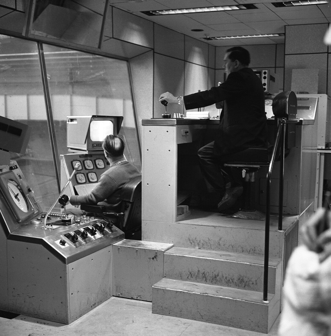 Steelworks control centre, 1964